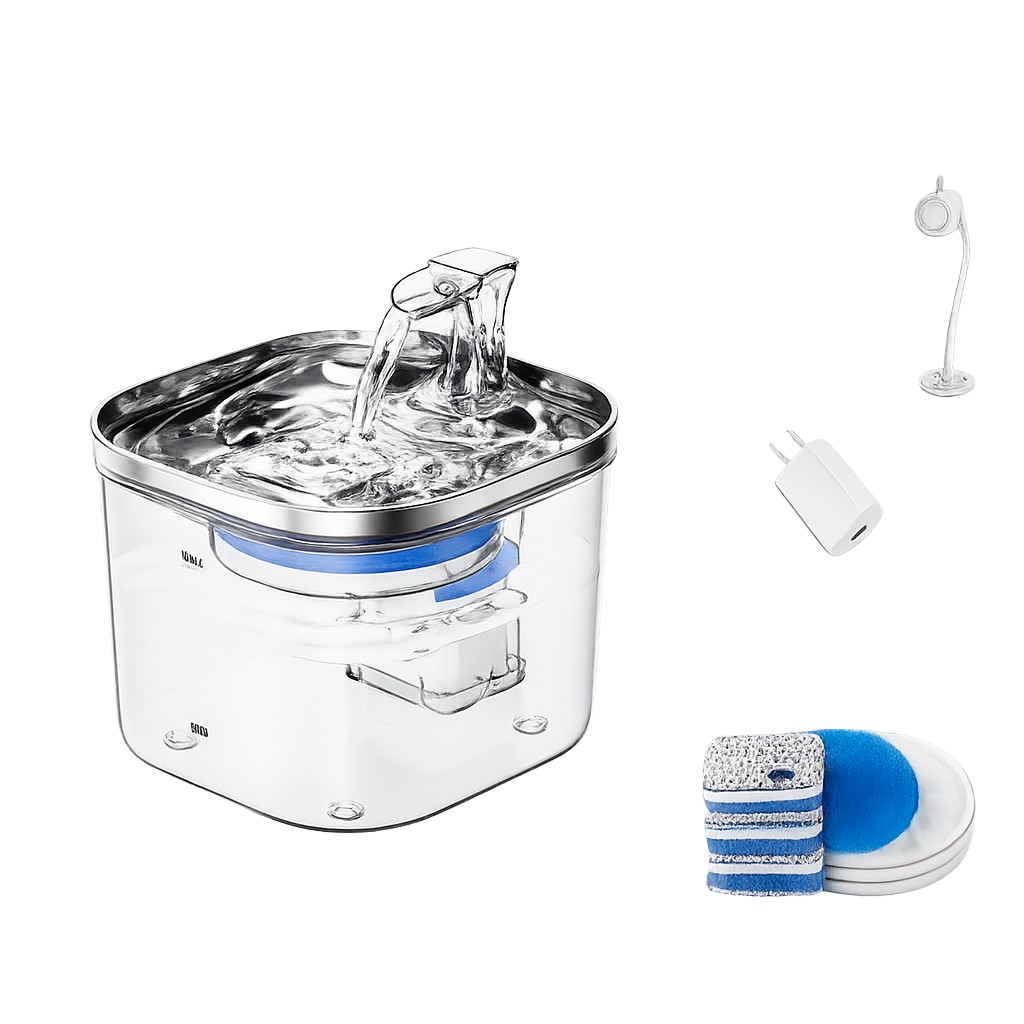 SummerFlow™️ Interactive Cat Water Fountain